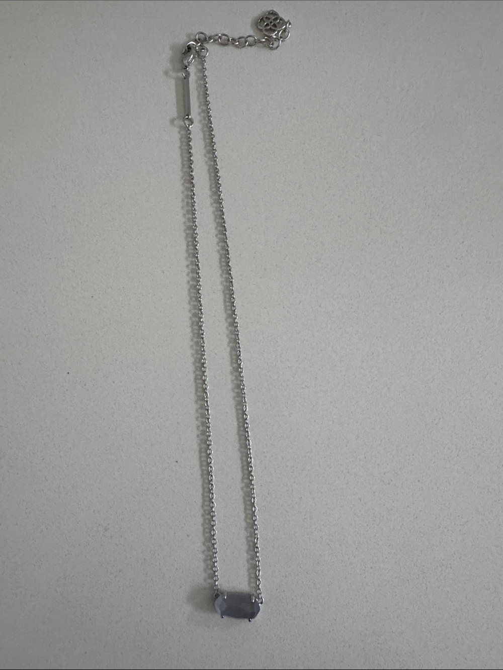 Blue grey kendra scott necklace